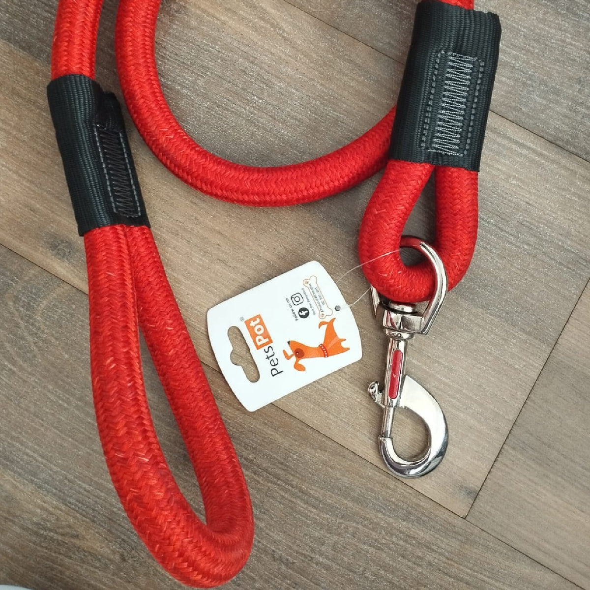 PETSPOT RED COLOUR LEASH - Premium Accessories from The Pet Station 