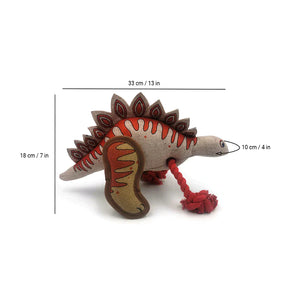 Happy Tug Stegosaurus Dog Toy - Premium  from The Pet Station 