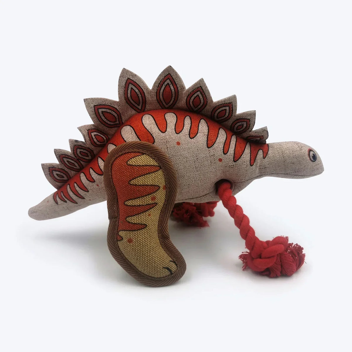 Happy Tug Stegosaurus Dog Toy - Premium  from The Pet Station 