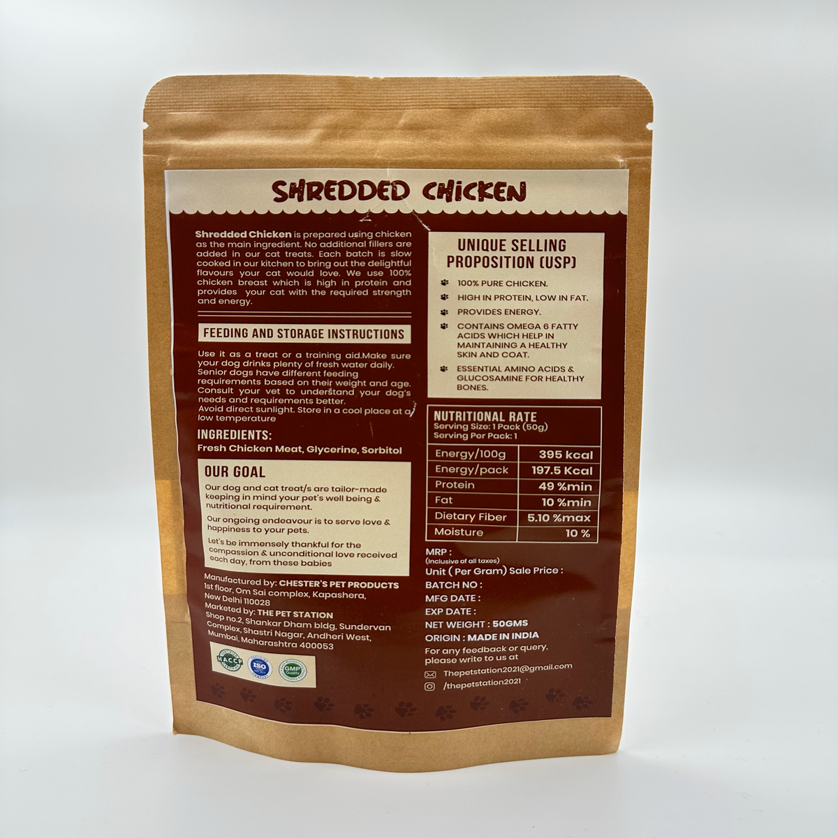 SHREDDED CHICKEN - Premium food from The Pet Station - Just $210! Shop now at The Pet Station