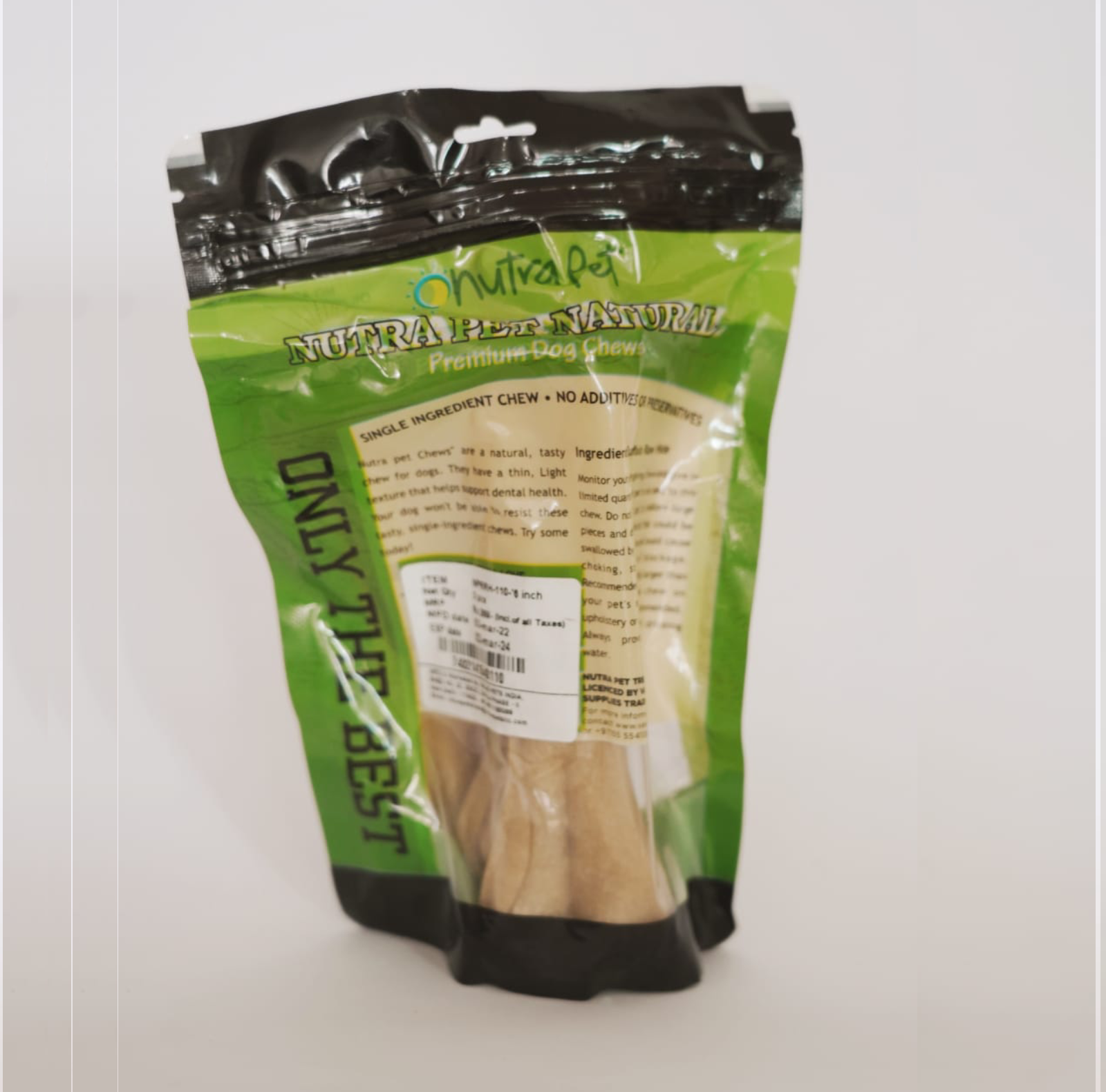 NUTRAPET RAWHIDE BONE 6" 3 PCS - Premium food from Nutrapet 